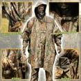 thumbnail image 4 of Lenotos Hooded Rain Poncho for Adult with Pocket, Waterproof Camouflage Poncho, Lightweight Unisex Raincoat Hunting, for Hiking Camping Emergency, 4 of 6