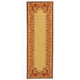 thumbnail image 2 of SAFAVIEH Courtyard Claire Rooster Indoor/Outdoor Runner Rug, 2'3" x 10', Natural/Red, 2 of 7