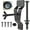 Black, variant on Enclosed Wall Mount Spare Tire Carrier For Trailer, Wheel Bracket Rack