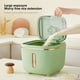 thumbnail image 5 of RKSTN Large Grain Container 16.5 Lb Rice Dispenser Large Grain Container Storage With Lid Measuring Cylinder Water Content Proof Household Cereal Dispenser Bucket For Kitchen Soybean Corn, 5 of 6