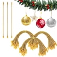 thumbnail image 1 of FT HITA Perchas de Cuerdas para Adornos de Árbol de Navidad, 300 Uds., Cierre de Cinta Fácil a Presión, Ganchos de Cuerda Decorativos Metálicos para Colgar Decoraciones de Árbol de Navidad, 1 of 6