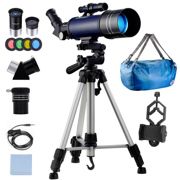 LAKWAR Telescope for Adults & Kids, 70mm Aperture Refractor Telescopes