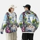 thumbnail image 4 of Fotbe Parisian Cafe With Eiffel Chaqueta con Protección Solar UPF 50+ para Hombre y Mujer, Camisa con Capucha y Bolsillos-Small, 4 of 7