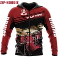 thumbnail image 3 of Personalized 3D Drummer Shirt - Custom Name 3D Drum Shirt Gift for Women & Men (Sweatshirt, S), 3 of 7