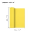 thumbnail image 2 of Unique Bargains EVA Foam Sheets Yellow 2 Inch x 2 Inch 1mm Thick Crafts Foam Sheets 5Pcs, 2 of 6