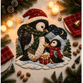 thumbnail image 5 of 1 PCS Christmas Woodland Wildlife DIY Patchwork Kit, 2026 New Beginner Friendly Layered Fabric Craft Set, Complete Pre-Cut Supplies,Christmas Home Decor, Unique Holiday Gift(Penguin Family), 5 of 6