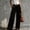 Black, variant on Women's Elegant Velvet High-Waist Front Button Wide-Leg Pants Side Pockets Casual Daily Outerwear Black,M