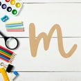 thumbnail image 2 of MDF Letter (M) Unpainted Wood Craft, 20'' Tall Paintable DIY, Script Bright Candy Font, 2 of 5