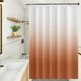 thumbnail image 3 of Chocolate Color Ombre Shower Curtains Modern Art Minimalism Polyester Fabric Waterproof Bath Curtain Modern Hotel Spa Bathroom Decor Accessories Set with Hooks, 72W x 72H Inch, 3 of 6