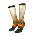 thumbnail image 2 of Fotbe Butterflies In Flower Field print Women's Men's Novelty Crew Socks Cotton Socks Knee High Socks for Walking,Running,Nurses,Pregnancy, 2 of 8