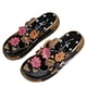 thumbnail image 5 of Amzcrzy Zapatos de mujer,Zapatos de mujer,Zapatillas de mujer, Sandalias de cuña vintage con costuras florales dimensionales retro para mujer Sandalias Mujer Zapatillas De Casa, 5 of 9