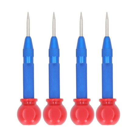 

5in Center Set Automatic Hole Puncher Hand Tool for Metal Wood Window Glass Complete Kit for Precise Marking Drilling Enhance Your Hand Tools Collection Today (Red)