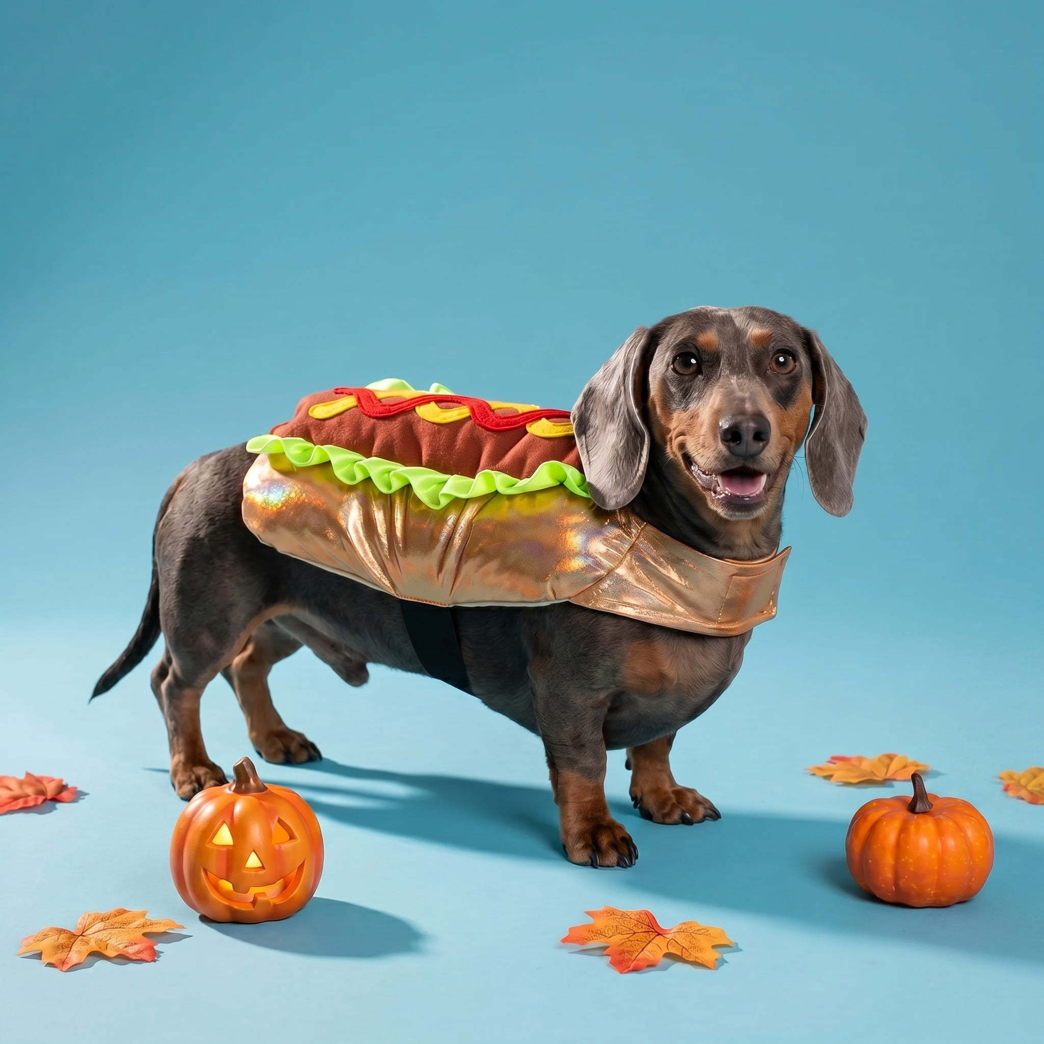 Vibrant Life Halloween Hot Dog Costume for Dogs and Cats, Multicolor, XS