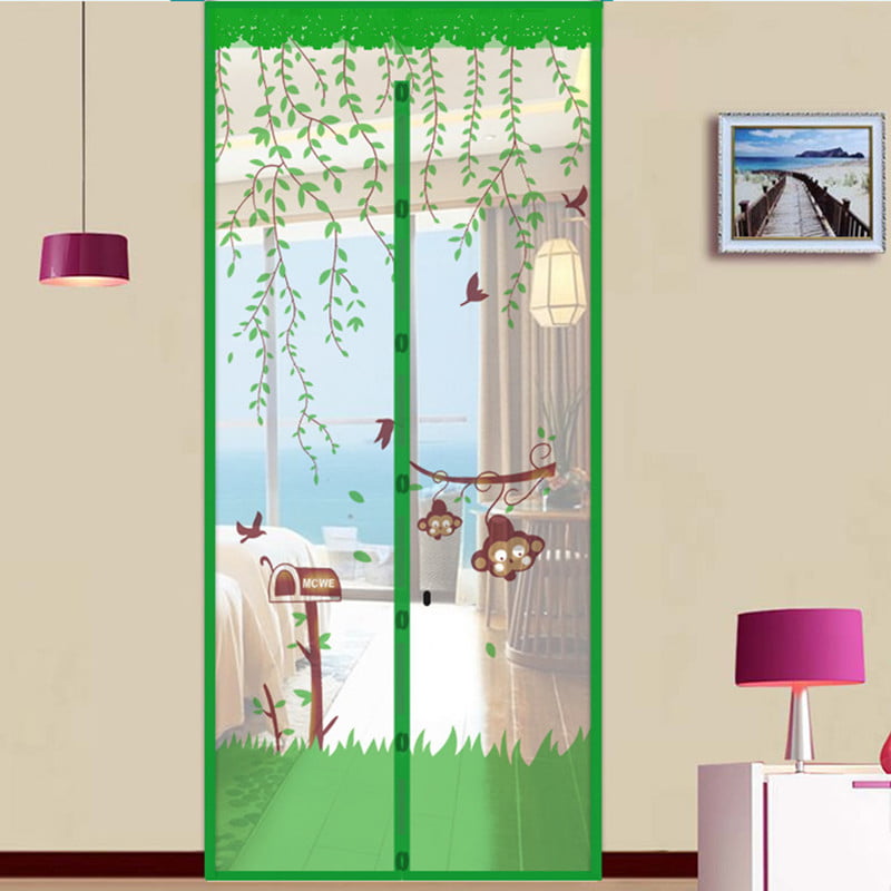 Magnetic Mesh Door Magic Protection Curtain Snap Insect Fly Bug Mosquito Screen 