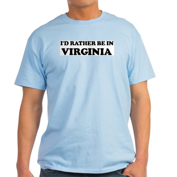 CafePress - Rather Be In Virginia Ash Grey T Shirt - Men's Classic Graphic T-Shirt