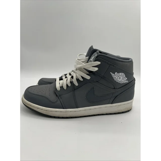 Ni - ke Ni - ke Air Jordan Retro 1 Mid Cool Grey 2015 554724-014 Men’s Size 9.5 VGC/Clean