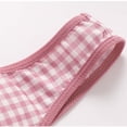 thumbnail image 6 of Bosfbaoi Gingham Plaid Front Closure Wireless Bralette, Wide Strap Full Coverage Comfort Bra, Soft Breathable Daily Lingerie for Elderly Women, 6 of 8