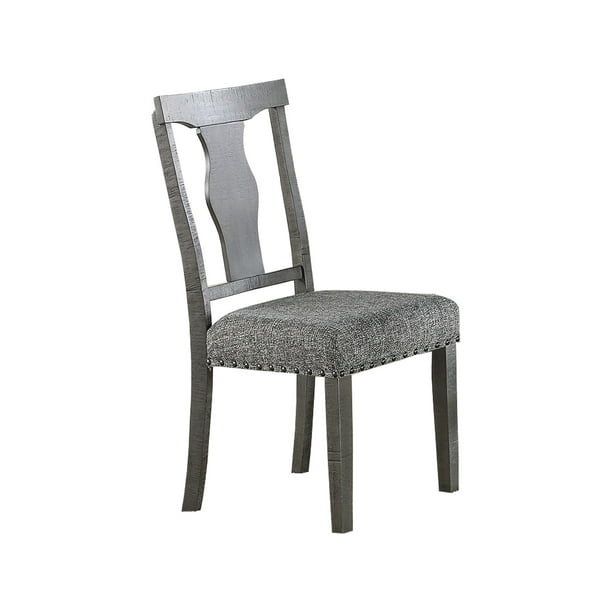 Wooden Dining Chair With Cut Out Design, Cut Out Back Dining Chairs