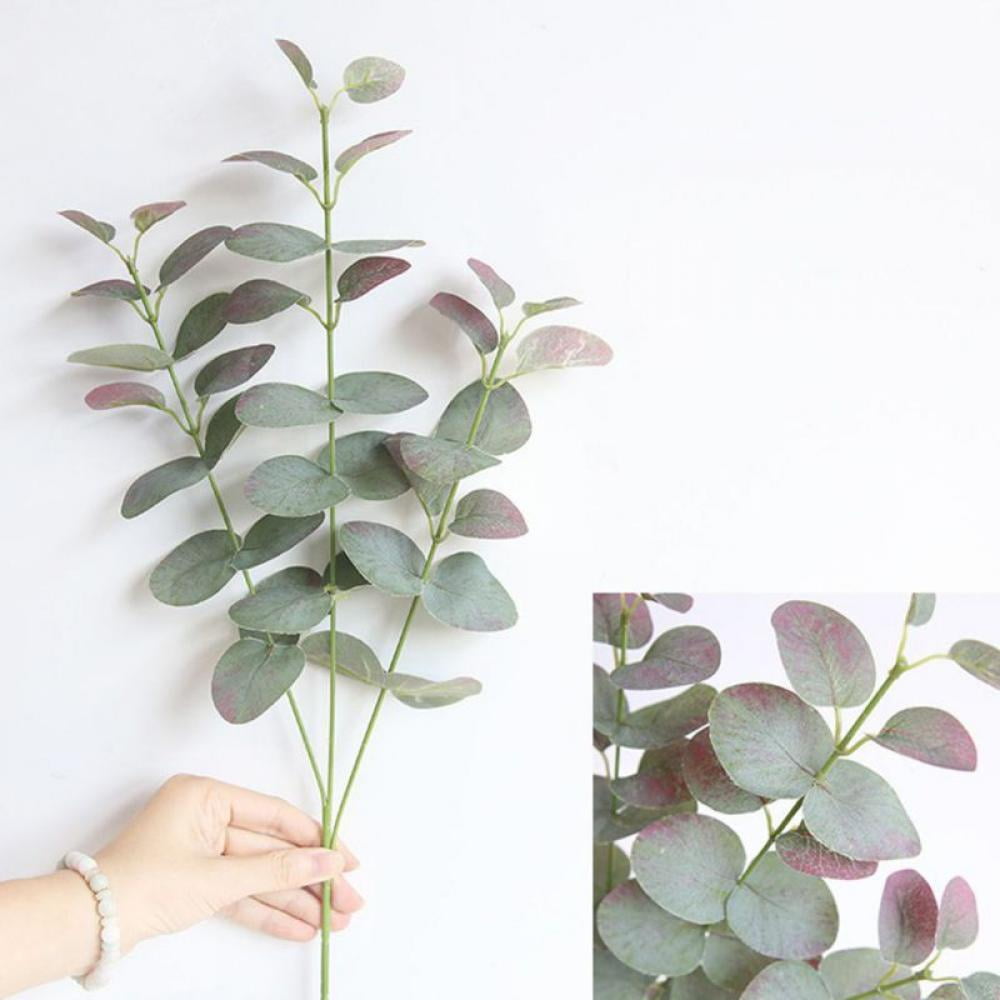 Artificial Fake Silk Leaf Eucalyptus Wedding Simulation Green Plant HomeDecor 10 
