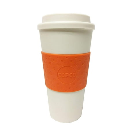 Copco Acadia Plastic Coffee Mug 16 Oz, Gothic Orange