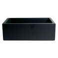 thumbnail image 6 of ALFI brand AB3018HS-BM 30" Black Matte Reversible Smooth / Fluted Single Bowl Fireclay Farm Sink, 6 of 12