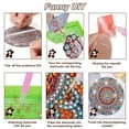 thumbnail image 5 of Diamond Painting Coasters with Holder,DIY Datura Flower Life Coaster Diamond Art Kits for Beginners, Adults Small Diamond Painting Kit Art Craft Supplies(8 Pcs ), 5 of 7