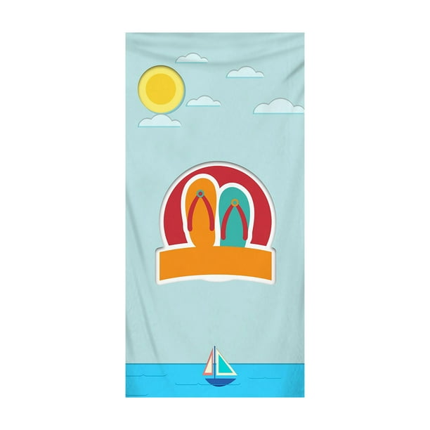 Toalla de baño de secado rápido, Toalla de playa, microfibra, forro polar de doble cara, estampado de una cara, toalla de baño, albornoz de Spa, toalla de playa Wmkox437yii hfskjfh430