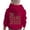 Red, variant on WOYY Hoodies for Girls Jesus Letter Print Casual Pullover Hooded Sweatshirt, Sizes 3-4T