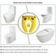 thumbnail image 4 of Advancent Asiento de inodoro portátil mejorado con almohadilla antisalpicaduras para niños pequeños Asiento de inodoro de viaje plegable con almohadilla Suministros de limpieza para el hogar No. 4 Advancent HA024170-04, 4 of 6