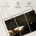 thumbnail image 6 of Elephant Stock Judge Mallet And Books Wall Art - Horizontal Multi Panel Canvas - Living Room Wall Decor - Profession Multi Panel - Black And Gray Decor - 45" x 28", 6 of 8
