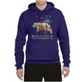 thumbnail image 2 of Wild Bobby, And Into The Forest I Go To Lose My Mind, Animal Lover, Unisex Graphic Hoodie Sweatshirt, Purple, Medium, 2 of 4