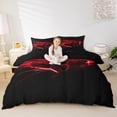 thumbnail image 1 of Erosebridal Housse de Couette Voiture de Course Simple, Literie de Sport Taille Simple, Housse de Couette Rouge Noir Simple pour Enfants Garçons, Décorative Respirante Réversible, 2 Pcs (Sans Couette), 1 of 5