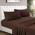 thumbnail image 2 of VEGAS HOTEL COLLECTION ( 1-PC Best Looking Fitted Sheet (King, Chocolate) - Deep Pocket 15 Inch, Extra Soft and Comfortable Egyptian Cotton Fitted Sheet- 600 Thread Count (Pattern : Solid), 2 of 4
