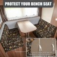 thumbnail image 2 of HELLHERO Camper Cushion Covers, Compatible with RV Loveseat, RV Booth Seat Covers for Booth Seats RV Dining Table Elastic, Mushroom Pattern, 2 of 8