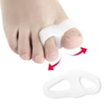 thumbnail image 3 of Pack of 2 Bunion Corrector, Toe Separators with 2 Loops, Big Toe Spacer Suitable for Bunion and Overlap Toe (White), 3 of 5