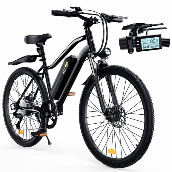 iSinwheel 750W Peak Motor Electric Bike, Off-Road Mountain E-Bike, 36V 15Ah Battery, 26" Tires, 30-50 Miles, Front Suspension for Outdoor Cycling Ebike