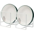 thumbnail image 2 of 1 Piece Plate Organizer Cabinet Metal Plate Holder Multifunctional Plate Holder White (S), 2 of 5