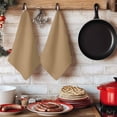 thumbnail image 6 of Pure Khaki Kitchen Towels Set of 4, Simple Solid Color Absorbent Dish Towels for Kitchen, Microfiber Hand Towel, Quick Drying Tea Towel for Cleaning Decorative Dishcloths, 6 of 7