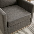 thumbnail image 6 of 360 Degree Swivel Club Chair in Elegant PU Upholstery, Single Sofa for Living Room, Office & Nursery, 6 of 11