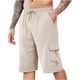 thumbnail image 1 of Pantalones Cortos Atléticos de Verano Ocio Cintura Elástica con Bolsillo Botón, Cómodo para las Vacaciones Al Mar Y el Uso Informal, 1 of 5