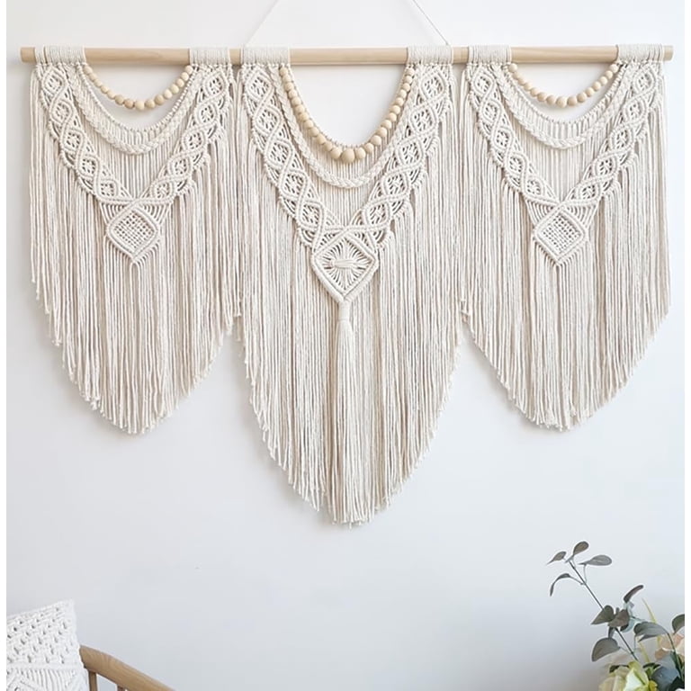 GOSCHE 43x32 Macrame Wall Hanging Boho Tapestry photo 1