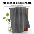 thumbnail image 4 of Concise Purified Thick Fleece Towels - High Density, Ultra Soft & Absorbent Washcloth/Hand Towel, 30x70cm (12" x 28"), Gray, 4 of 6