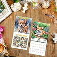 thumbnail image 2 of HaoXun [Funny Dog Calendar for Desktop - 11.2 x 11.2 Inches Humorous Dog Antics Collection, Whimsical English Calendar for Home Office Decor, Gift (Multicolor, Paper)], 2 of 4