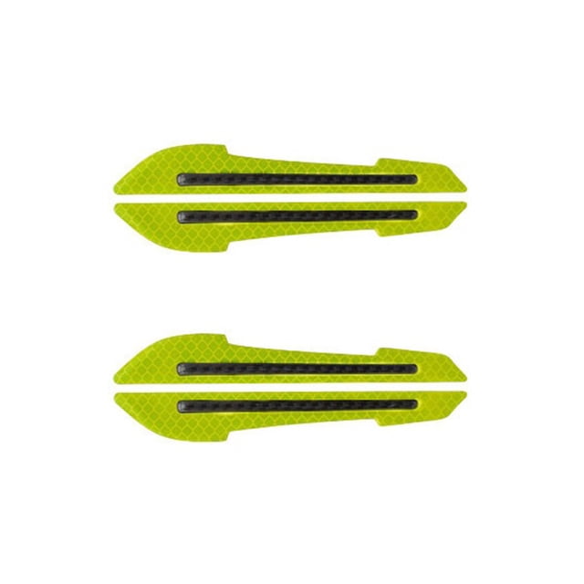 Scienceny Paquete de 2 pegatinas para espejo retrovisor de coche, advertencia de seguridad reflectante, tira de cristal retrovisor, cinta Automoción decorativa y accesorios Verde