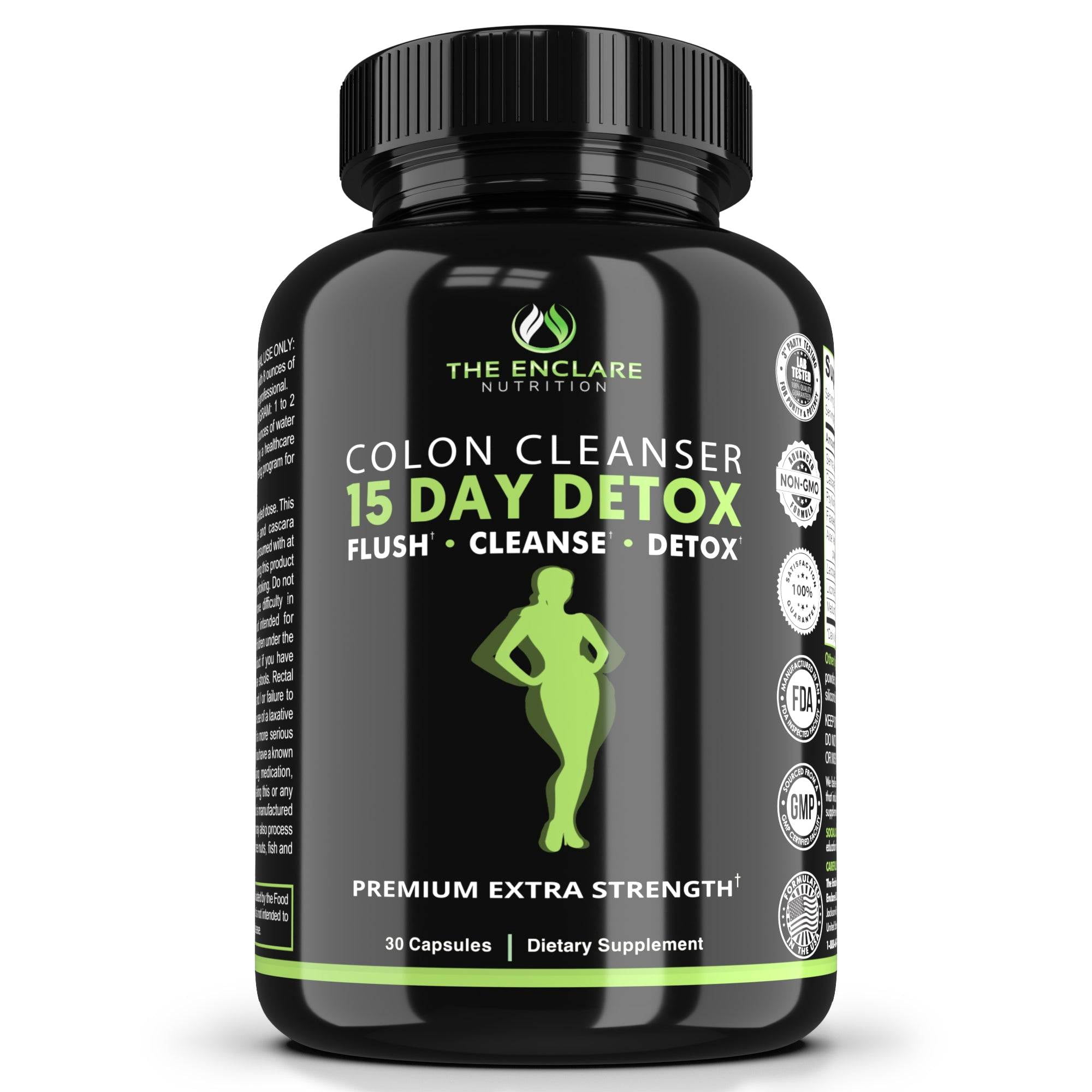 The Enclare Nutrition 15-Day Colon Cleanse Detox for Weight Loss, Metabolism Booster, 30ct with Box