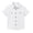 0-White1306, variant on Lullu Boys Cotton Linen Short Sleeve Shirt Solid Button-Down Pocket Shirt Top, Sizes 5-14