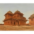 thumbnail image 3 of Lockwood de Forest 18x15 Black Modern Framed Museum Art Print Titled - Fatehpur Sikri, Birbal's Palace, India (1881), 3 of 5