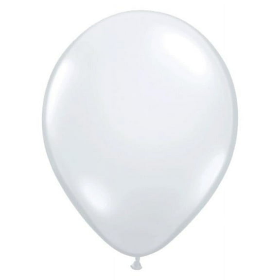 Qualatex - 5 White Latex Balloons (100ct)