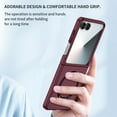 thumbnail image 5 of ELEHOLD Slim Magnetic Case for Samsung Galaxy Z Flip 7 Magnetic Mag-Safe Compatible Non-Slip Anti-Scratch Anti-Fingerprint Shockproof Lightweight Case for Galaxy Z Flip 7,Winered, 5 of 7