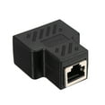thumbnail image 5 of Aibecy RJ45 Splitter Adapter Connector 1 to 2 Female Ports for CAT 5/CAT 6/CAT 7 LAN Ethernet Cables Socket Splitter Hub PC Laptop Router Modular Plug, 5 of 7